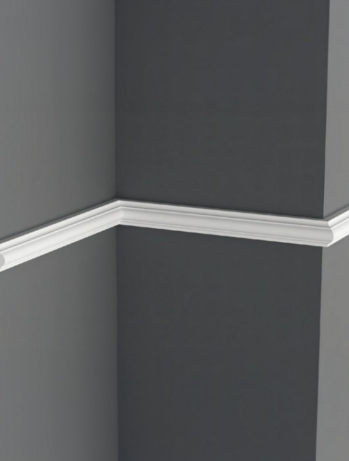 1" Paintable Wall Molding White Panels AD-025
