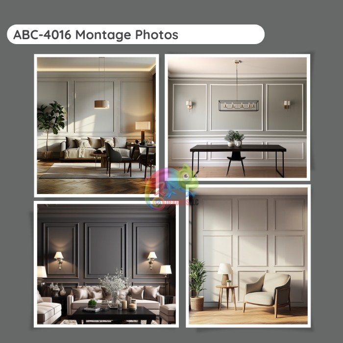1.5" Paintable and Durable White Wall Molding ABC-4016 1.5" Paintable and Durable White Wall Molding ABC-4016