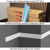 1.5" Paintable and Waterproof Wall Molding ABC-4008