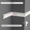 2.3" Paintable Wall Molding White Panels AD-011