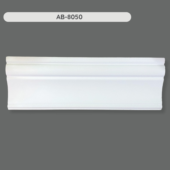 3.1" Paintable and Durable White Wall Molding AB-8050 3.1" Paintable and Durable White Wall Molding AB-8050