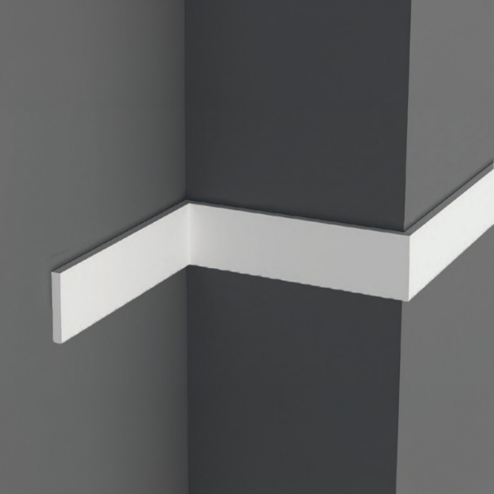3.9" Paintable Flat White Wall Molding DSK-10011