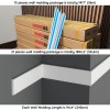 3.9" Paintable Flat White Wall Molding DSK-10011