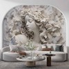 3D Butterfly Woman Wallpaper - Sculptural Wall Art YK-02385