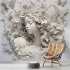 3D Butterfly Woman Wallpaper - Sculptural Wall Art YK-02385