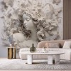 3D Butterfly Woman Wallpaper - Sculptural Wall Art YK-02385