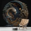 3D Dragon Wall Mural, Mythological Decor YT-00129