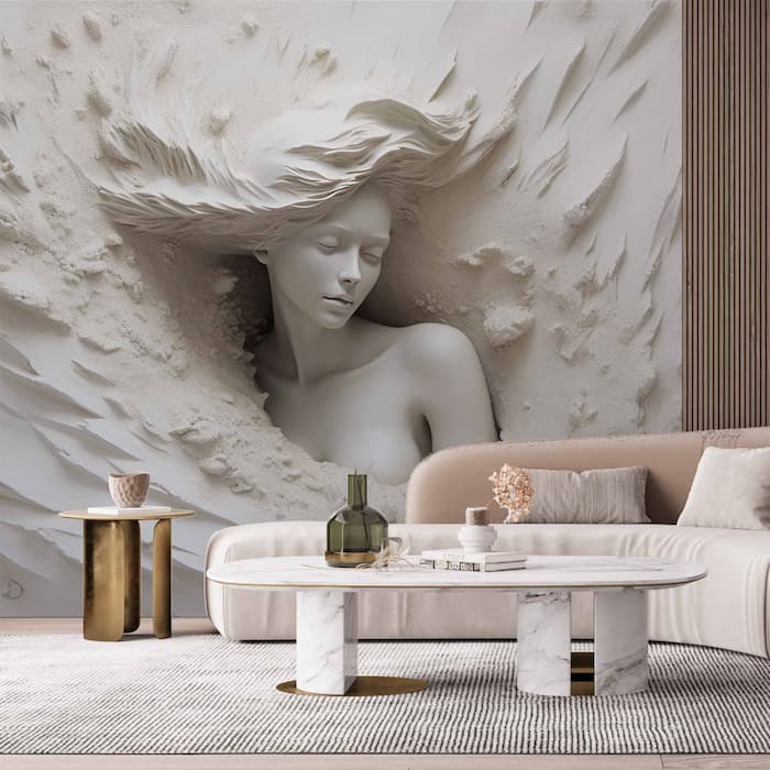 3D Woman Wall Art | Embossed Illusion YK-00893