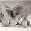 3D Woman Wall Art | Embossed Illusion YK-00893