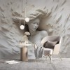 3D Woman Wall Art | Embossed Illusion YK-00893