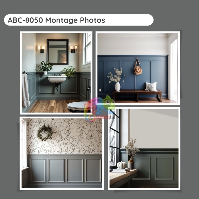 3.1" Paintable and Durable White Wall Molding AB-8050 3.1" Paintable and Durable White Wall Molding AB-8050