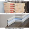 LED Baseboard Molding with Ducted Lighting ASL-002 (94.4x4.5x0.78") LED Baseboard Molding with Ducted Lighting ASL-002 (94.4x4.5x0.78")