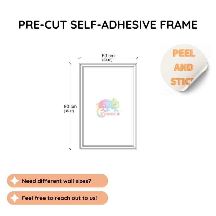 Self-Adhesive Frame Set, Pre-Cut Paintable Wall Panels CST-001 Self-Adhesive Frame Set, Pre-Cut Paintable Wall Panels CST-001