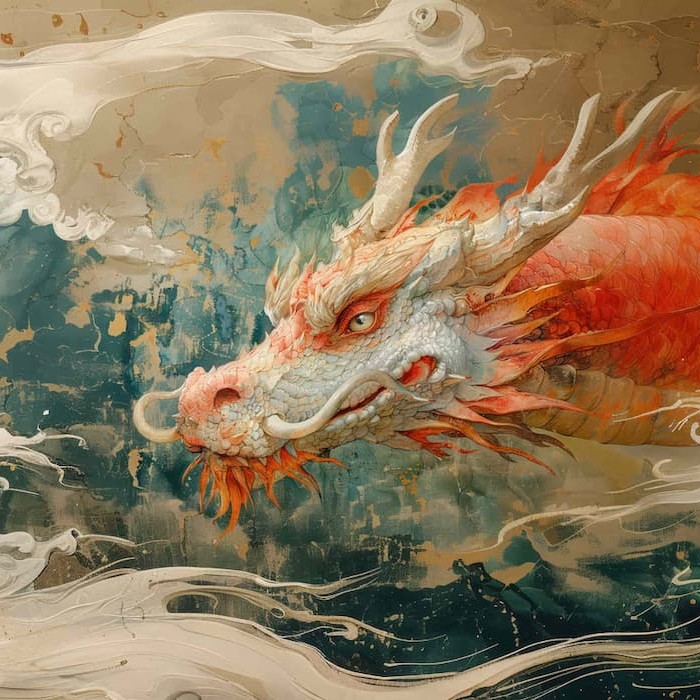 Chinese Dragon Chinoiserie Wallpaper - Elegant Wall Mural YCO-03005