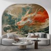 Chinese Dragon Chinoiserie Wallpaper - Elegant Wall Mural YCO-03005