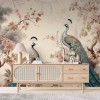 Chinoiserie Peacock Wallpaper | Bird Mural YH-02293