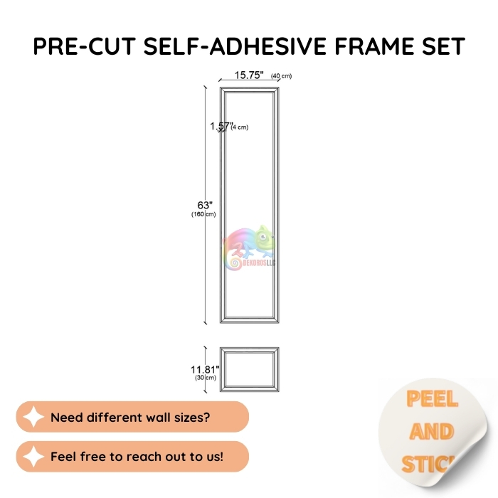 Classic Wall Molding Kit | Decorative Wainscoting Panels CST-024
