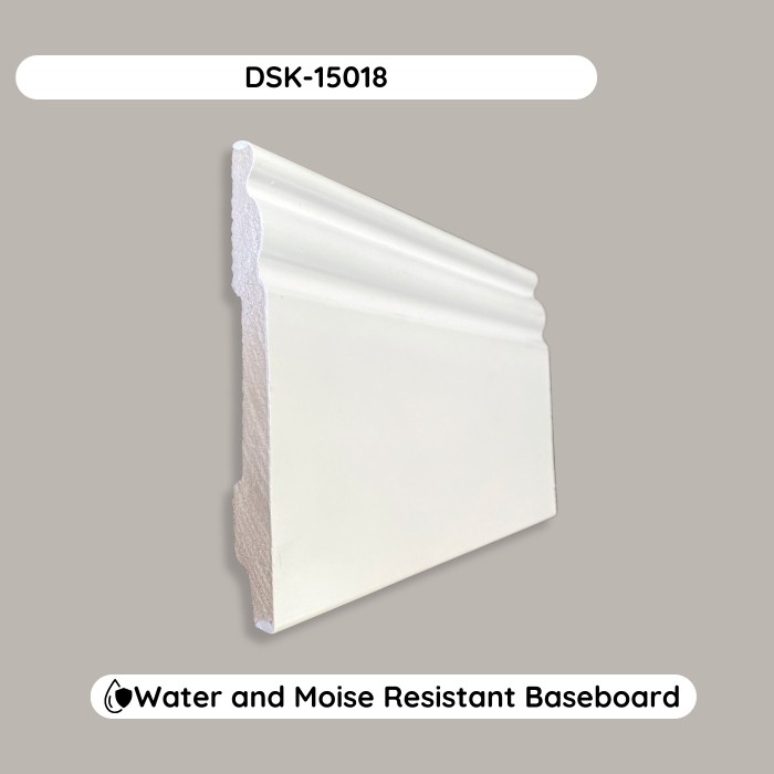 Durable Baseboard Molding Skirting Board DSK-15018 (94.4x5.9x0.7")