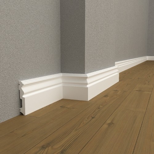Durable Polymer Skirting Board DSK-11915 (94.4x4.7x0.59")