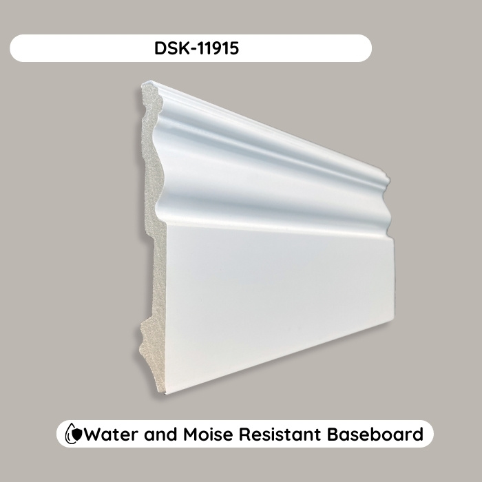 Durable Polymer Skirting Board DSK-11915 (94.4x4.7x0.59")