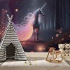 Beautiful Unicorn Wall Mural | Fairy Decor YCO-00009
