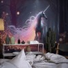 Beautiful Unicorn Wall Mural | Fairy Decor YCO-00009