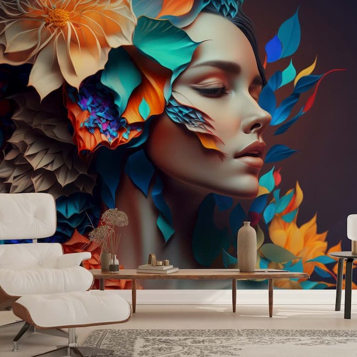 Hair Salon Wallpaper | Beauty Wall Décor YK-00771