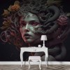 Medusa Wallpaper | Greek Statue Wall Art YM-0048