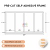 Pre-Cut Half Wainscoting, Peel and Stick Wall Molding CST-007