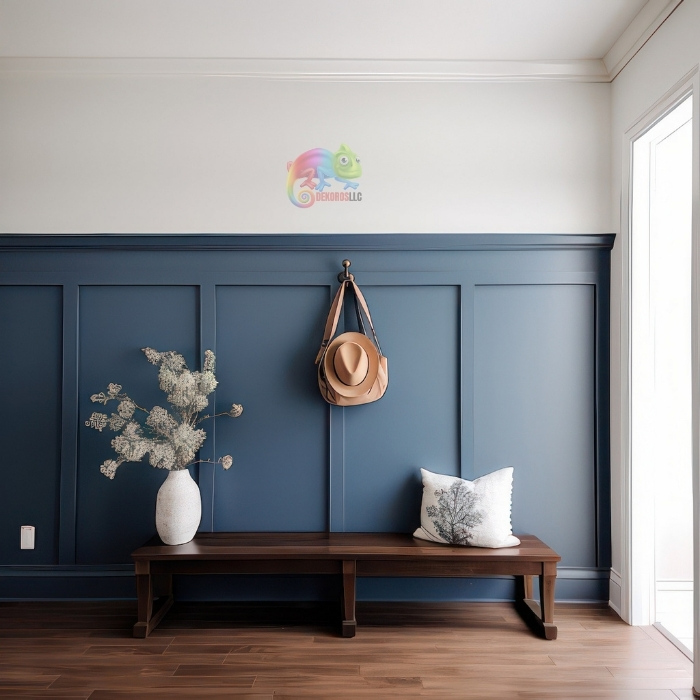 Pre-Cut Half Wainscoting, Peel and Stick Wall Molding CST-007