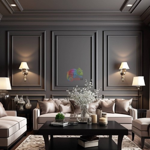 Pre-Cut Wall Molding Kit, Peel and Stick Full Panel Set CST-005