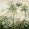 Tropical Palm Trees Mural | Jungle Landscape Wallpaper YD-02377