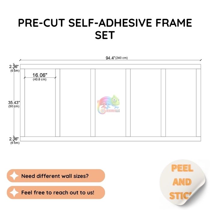 Wainscoting Wall Decor | Customizable Paneling CST-042