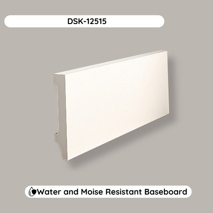 Water Resistant Baseboard Moldings DSK-12515 (94.4x4.7x0.59 inch)