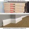 Water-Resistant Baseboard Molding DSK-10018  (94.4x3.9x0.59")