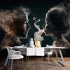 Artistic Coffee Shop Wallpaper | Stylish People Design YC-00196