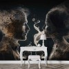Artistic Coffee Shop Wallpaper | Stylish People Design YC-00196