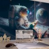 Astronaut Reading on Moon Wallpaper | Space Mural YU-10020 Astronaut Reading on Moon Wallpaper | Space Mural YU-10020