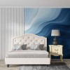 Coastal Blue Wave Wallpaper | Ocean Mural YM-02572