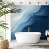 Coastal Blue Wave Wallpaper | Ocean Mural YM-02572