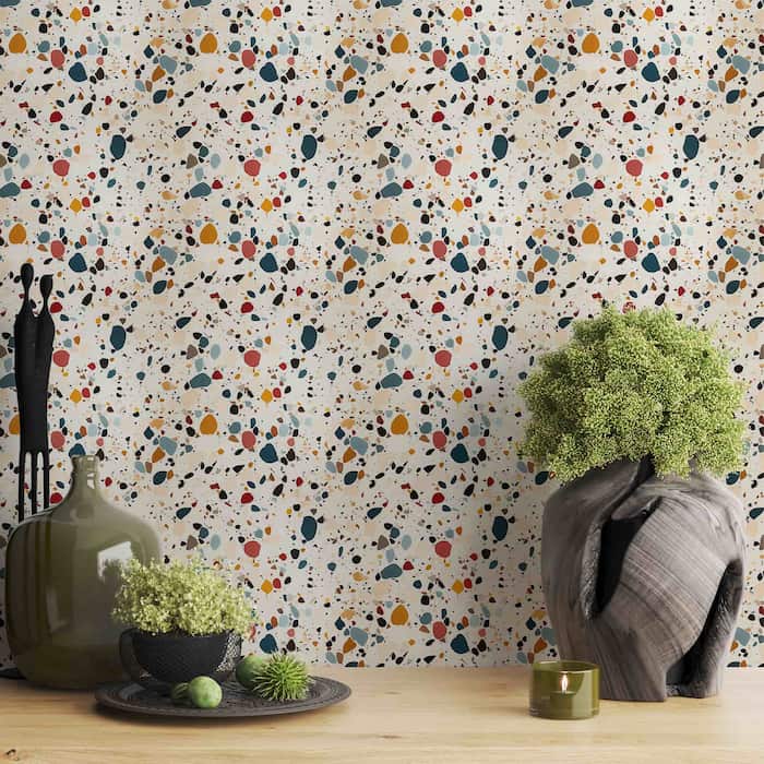 Colorful Terrazzo Wallpaper | Rainbow Mural YDT-02536