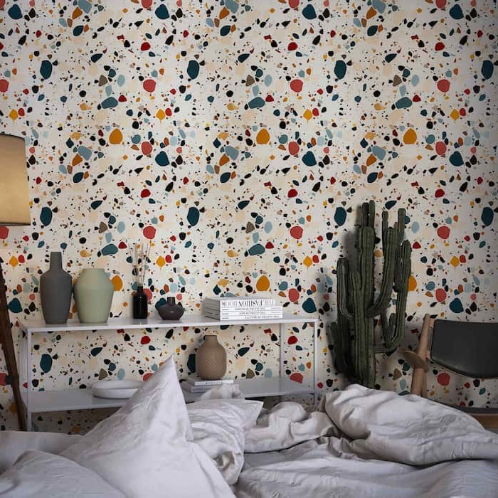 Colorful Terrazzo Wallpaper | Rainbow Mural YDT-02536