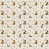 Cute Bunny Watercolor Wallpaper | Woodland Mural YCO-30011