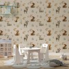 Cute Bunny Watercolor Wallpaper | Woodland Mural YCO-30011