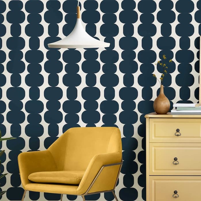 Geometric Pattern Wallpaper | Retro Abstract Art YDT-04053