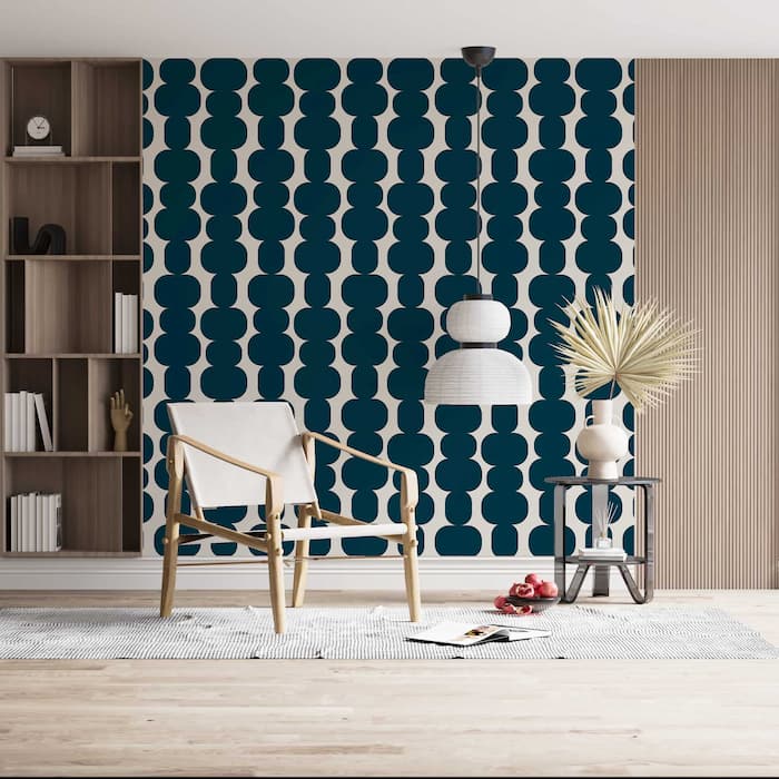 Geometric Pattern Wallpaper | Retro Abstract Art YDT-04053