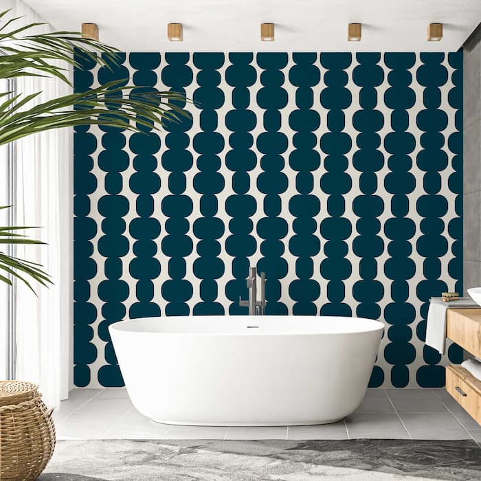 Geometric Pattern Wallpaper | Retro Abstract Art YDT-04053