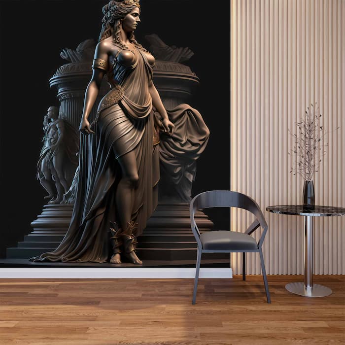 Greek Helen Wallpaper | Troy Statue Mural YM-00299