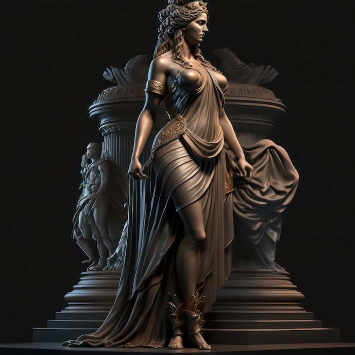 Greek Helen Wallpaper | Troy Statue Mural YM-00299