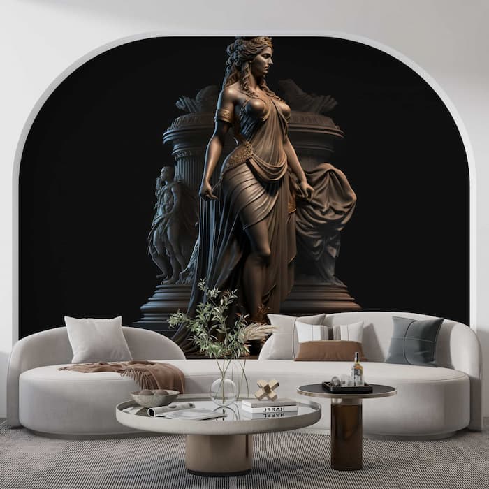 Greek Helen Wallpaper | Troy Statue Mural YM-00299